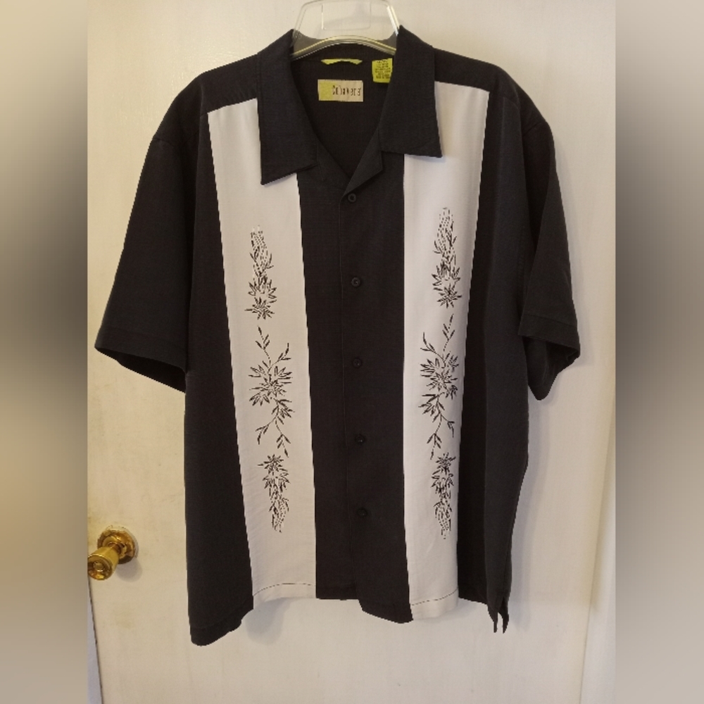 Authentic Cubavera men's shirt Size XL black & white